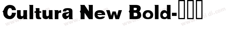 Cultura New Bold字体转换